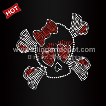 Bow Rhinestone Skull Transfers Bow Rhinestone Skull Transfers
